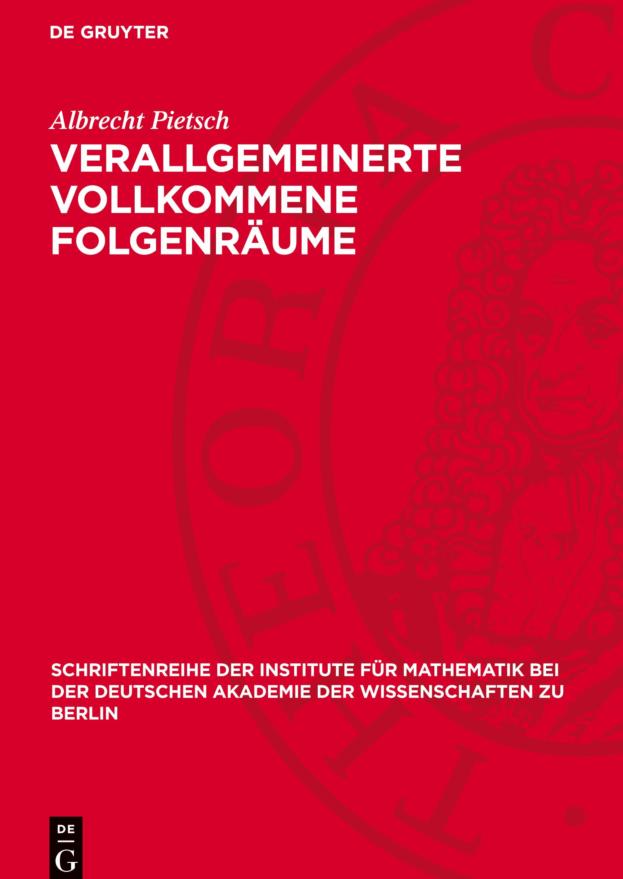 Vorderes Coverbild Verallgemeinerte vollkommene Folgenräume