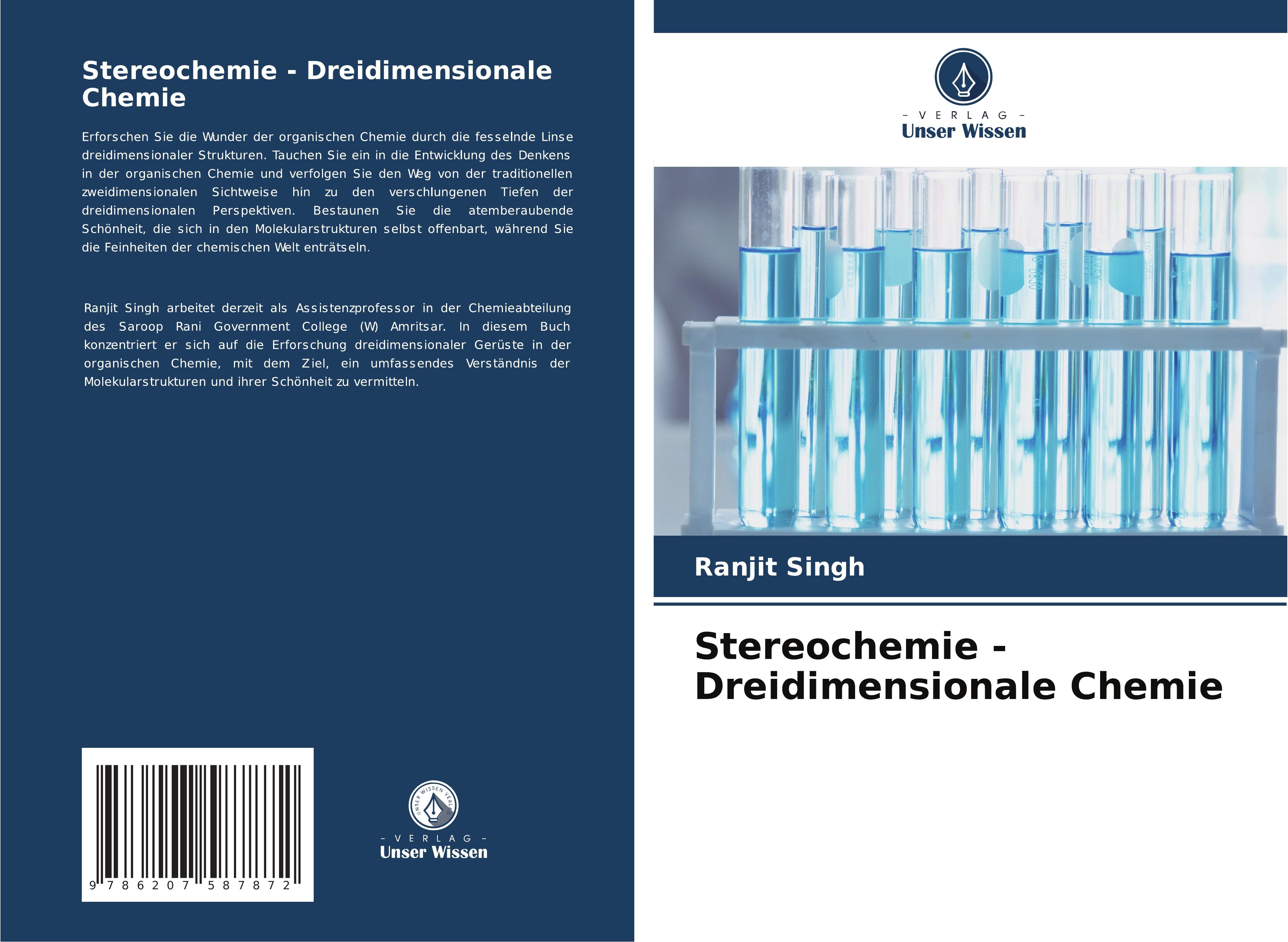 Vorderes Coverbild Stereochemie - Dreidimensionale Chemie