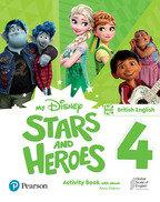 Vorderes Coverbild My Disney Stars and Heroes British Edition Level 4 Activity Book with eBook