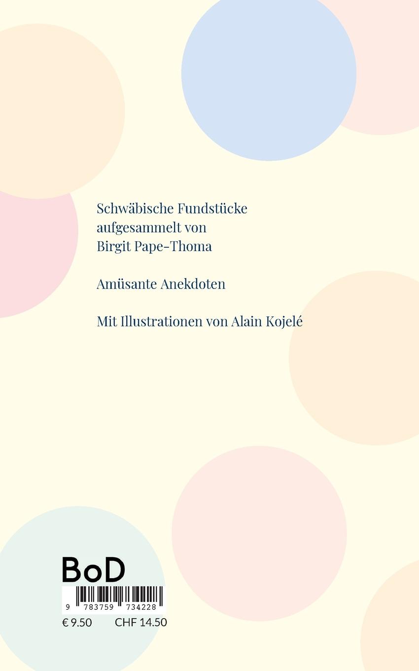 Rückseitencover Schwäbische Fundstücke
