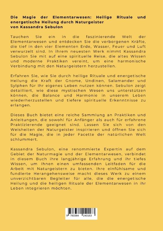 Rückseitencover Die Magie der Elementarwesen