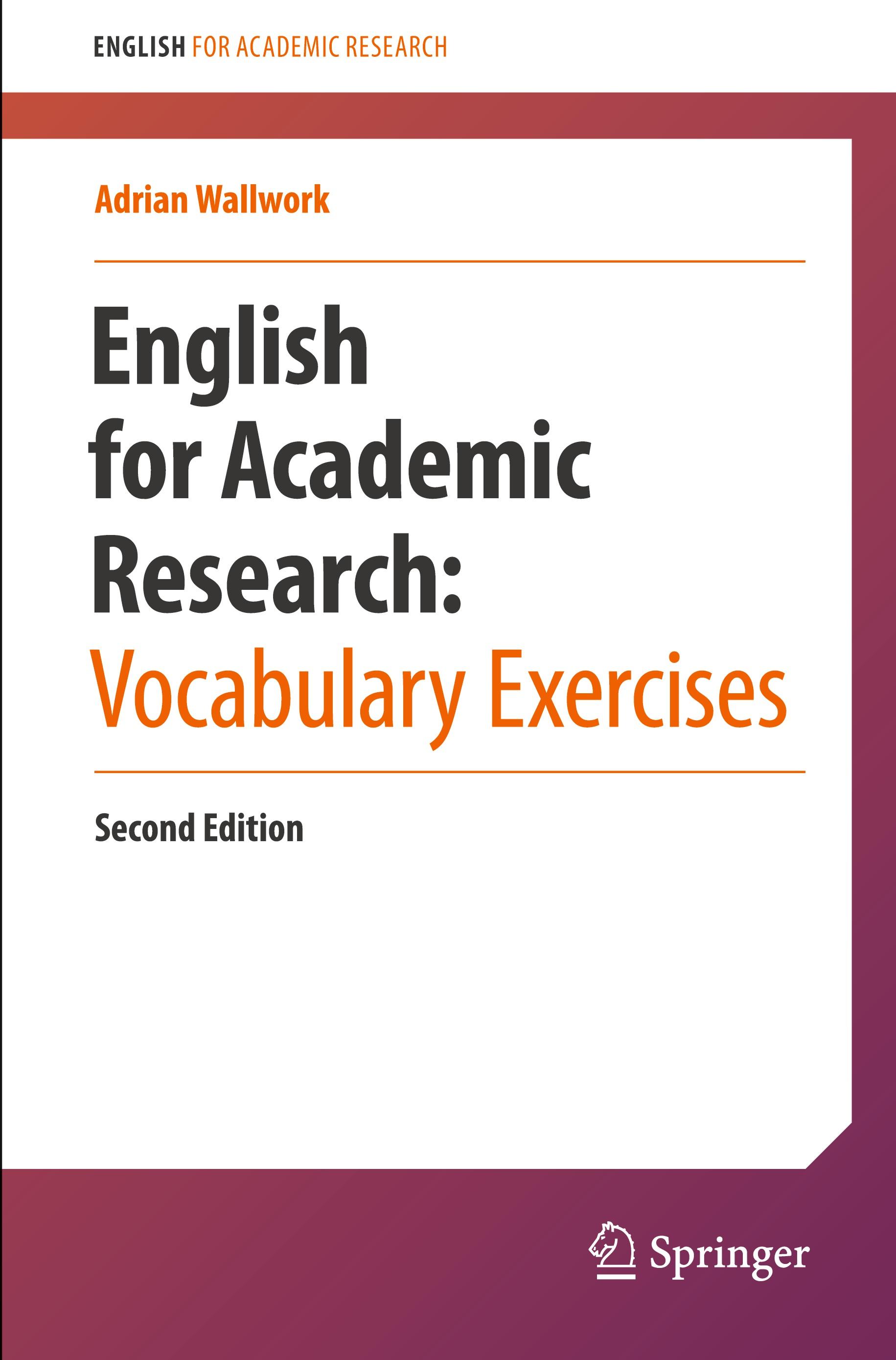Vorderes Coverbild English for Academic Research: Vocabulary Exercises