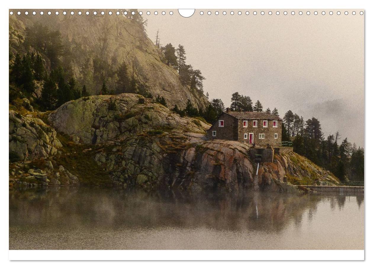 Beispielinhalt (Bild) Spanische - Pyrenäen Carros de Foc (Wandkalender 2025 DIN A3 quer), CALVENDO Monatskalender