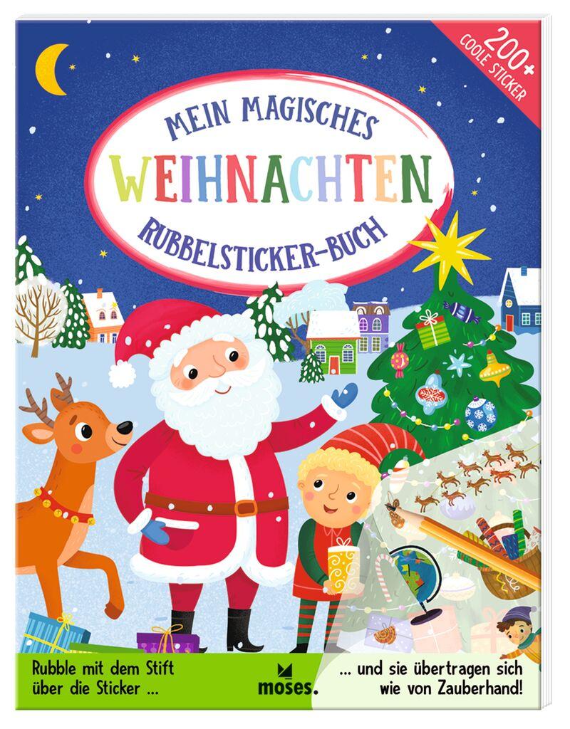 Vorderes Coverbild Mein magisches Rubbelsticker-Buch Weihnachten