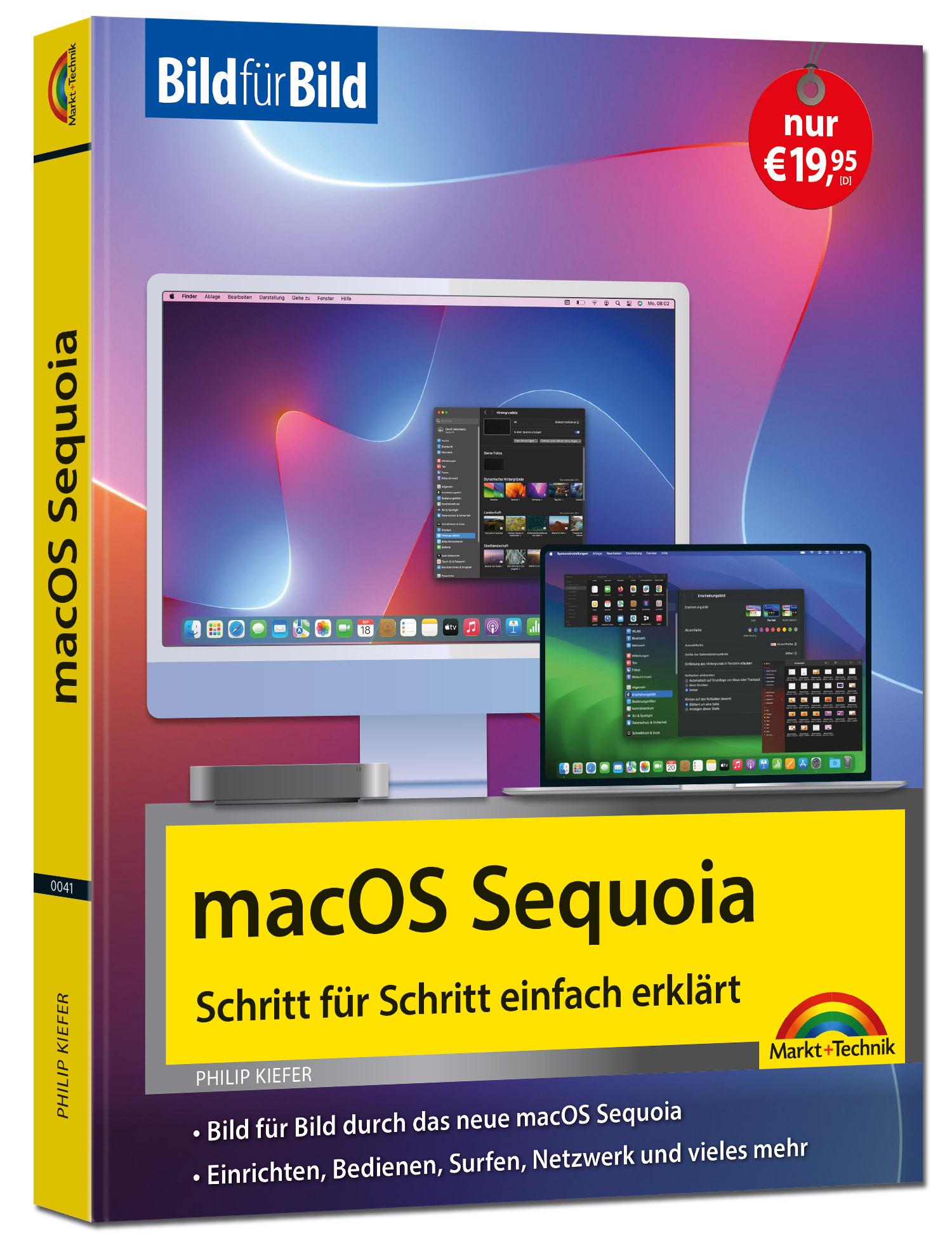 Vorderes Coverbild macOS Sequoia Bild für Bild - die Anleitung in Bildern - ideal für Einsteiger, Umsteiger und Fortgeschrittene