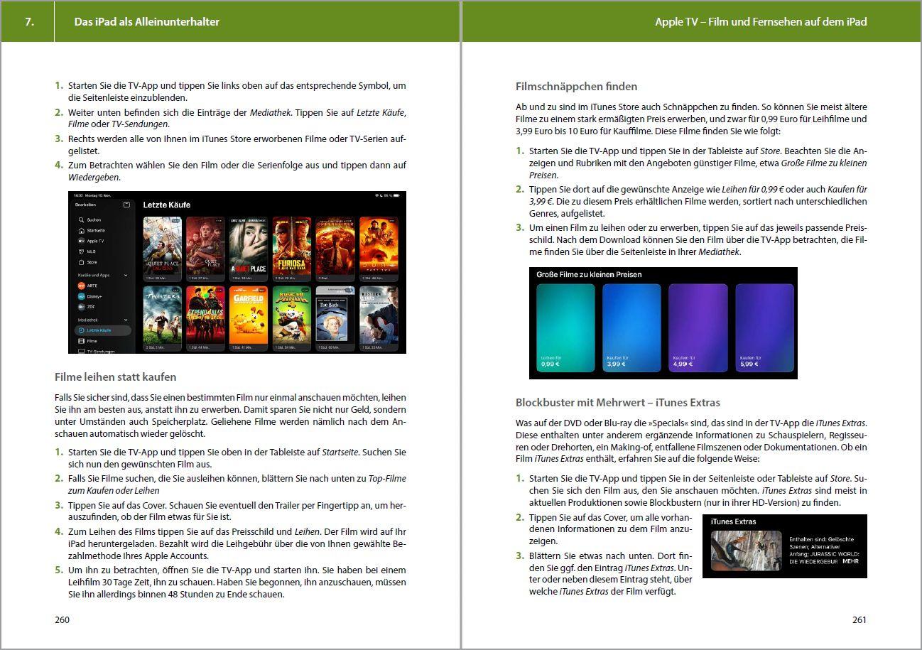 Beispielinhalt (Bild) Das iPad - Tipps und Tricks - Aktuell zu iPadOS 26 Handbuch - für alle iPad-Modelle geeignet (iPad, iPad Pro, iPad Air, iPad mini)