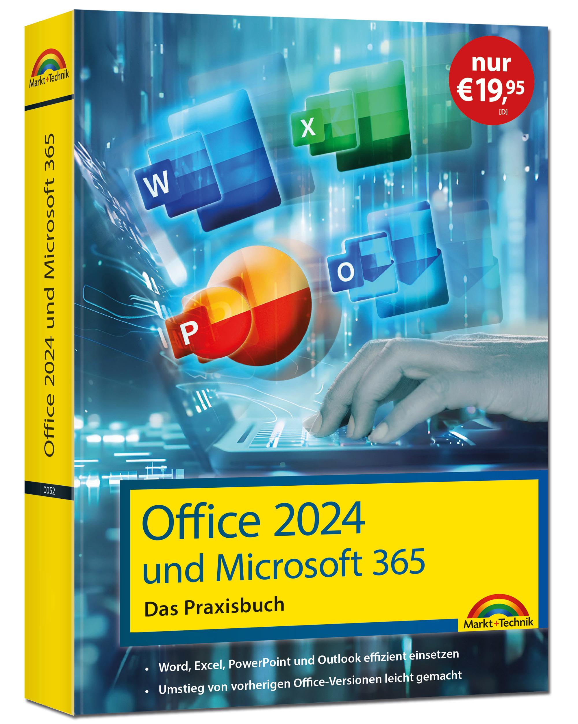 Vorderes Coverbild Office 2024 und Microsoft 365 - Das Praxishandbuch