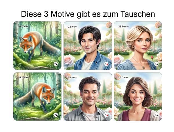 Beispielinhalt (Bild) Quadrolina Lenormandkarten