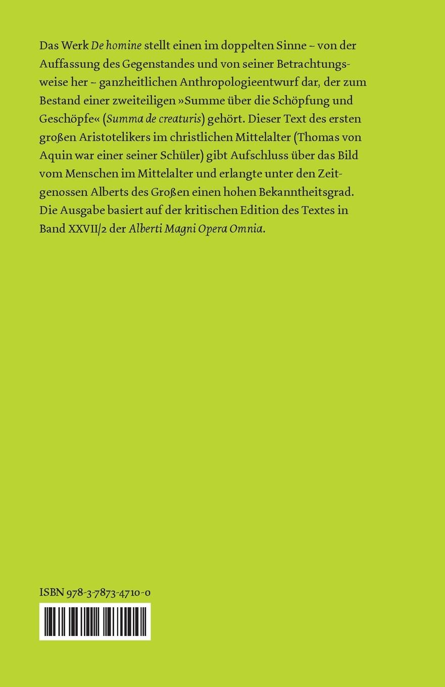 Rückseitencover Über den Menschen