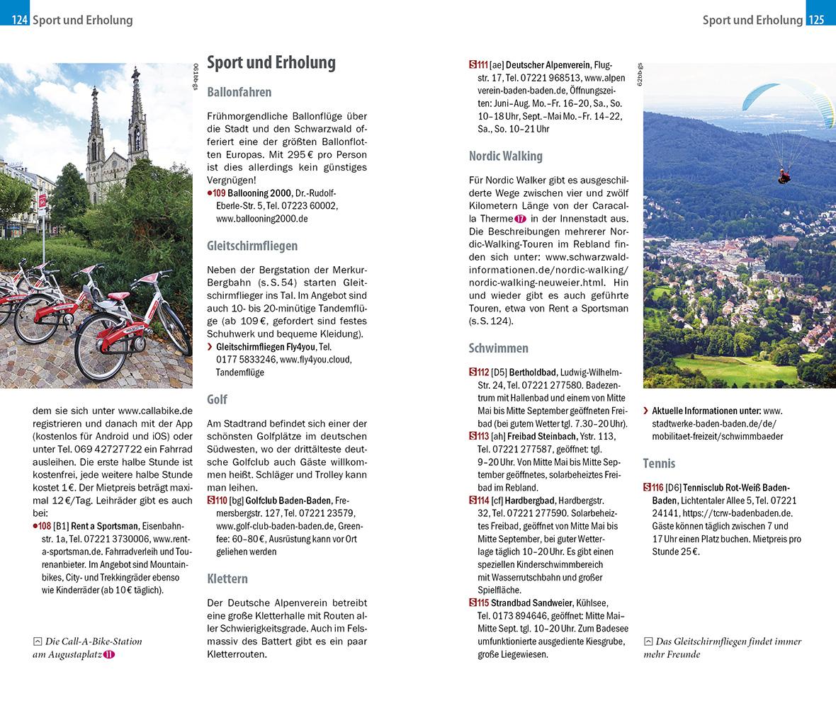 Beispielinhalt (Bild) Reise Know-How CityTrip Baden-Baden