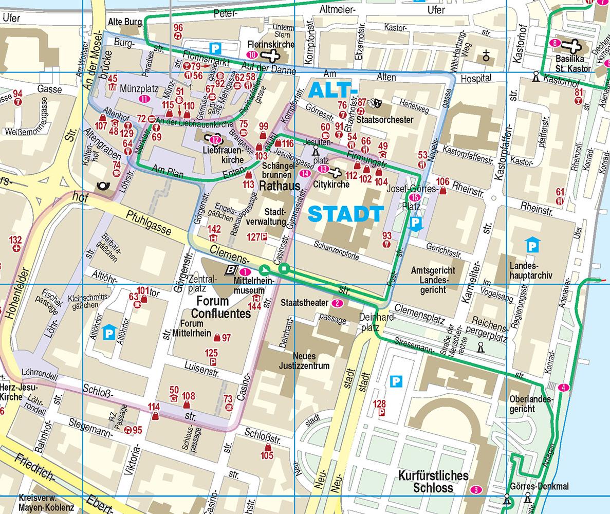 Beispielinhalt (Bild) Reise Know-How CityTrip Koblenz