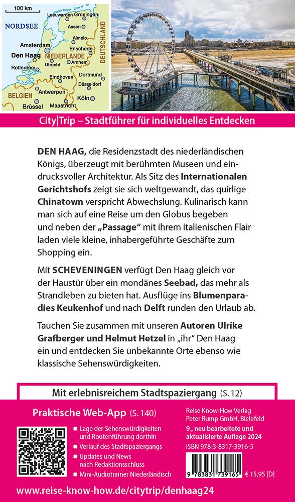 Rückseitencover Reise Know-How CityTrip Den Haag mit Scheveningen