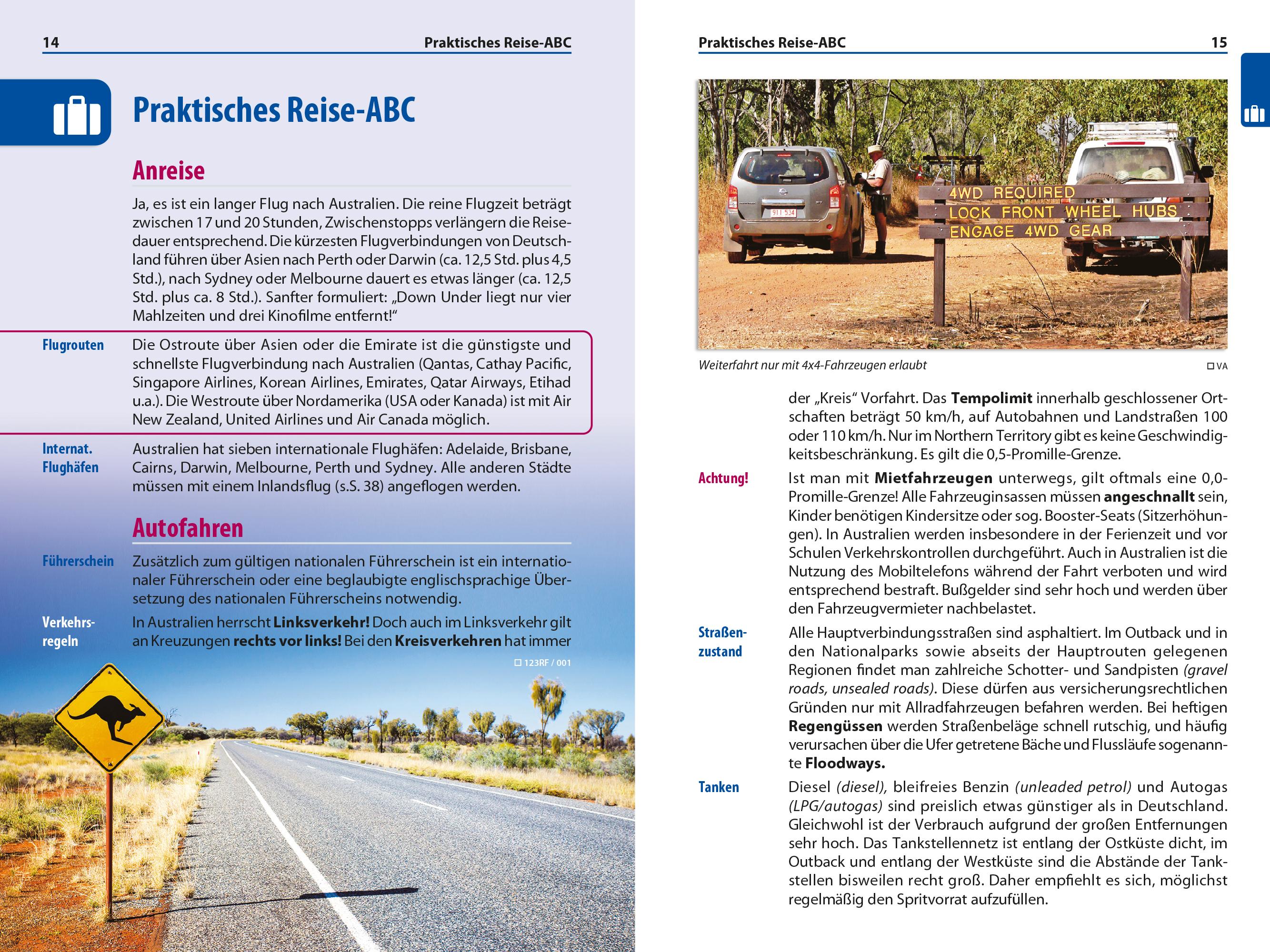 Beispielinhalt (Bild) Reise Know-How Reiseführer Australien kompakt