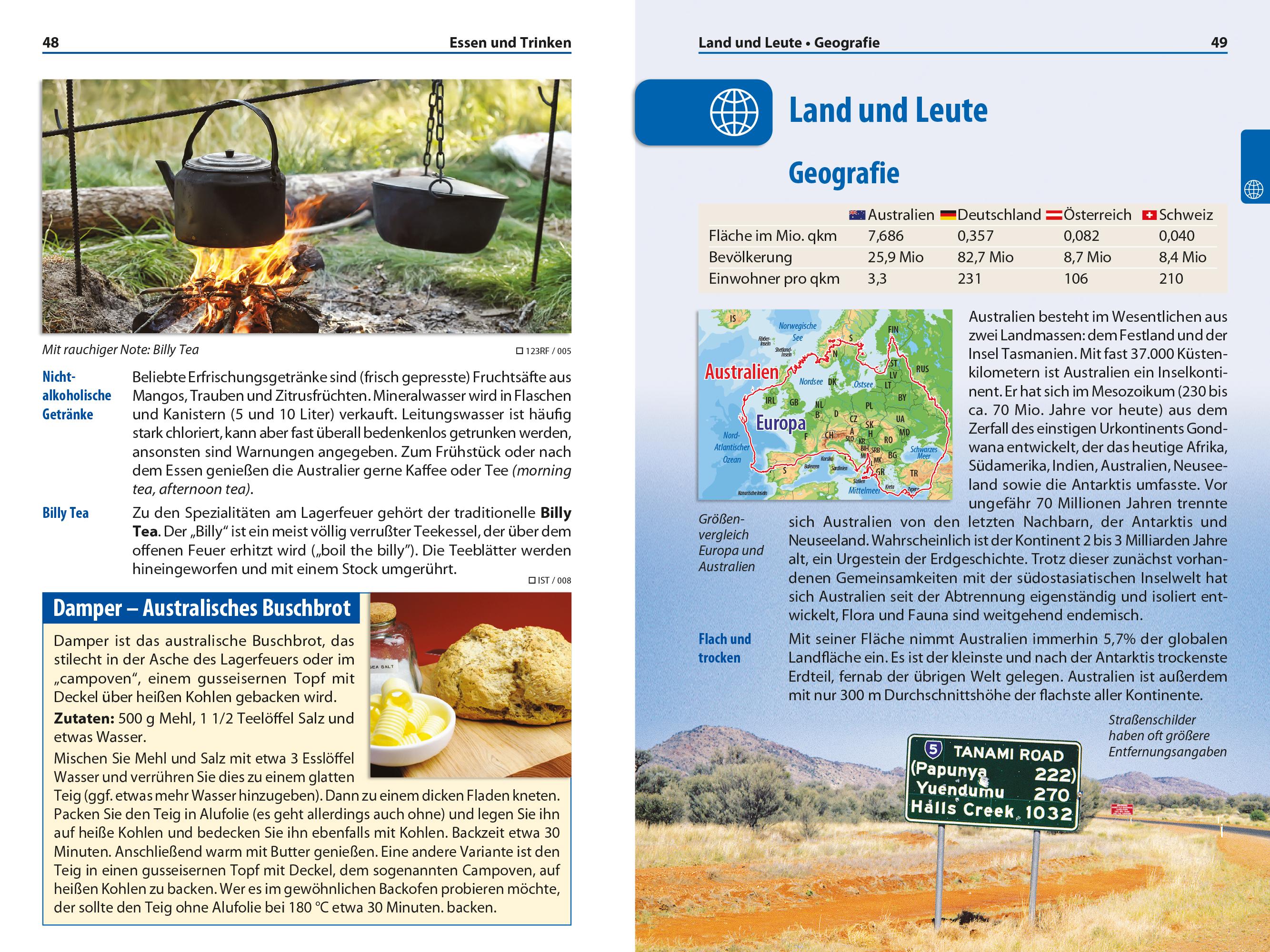 Beispielinhalt (Bild) Reise Know-How Reiseführer Australien kompakt