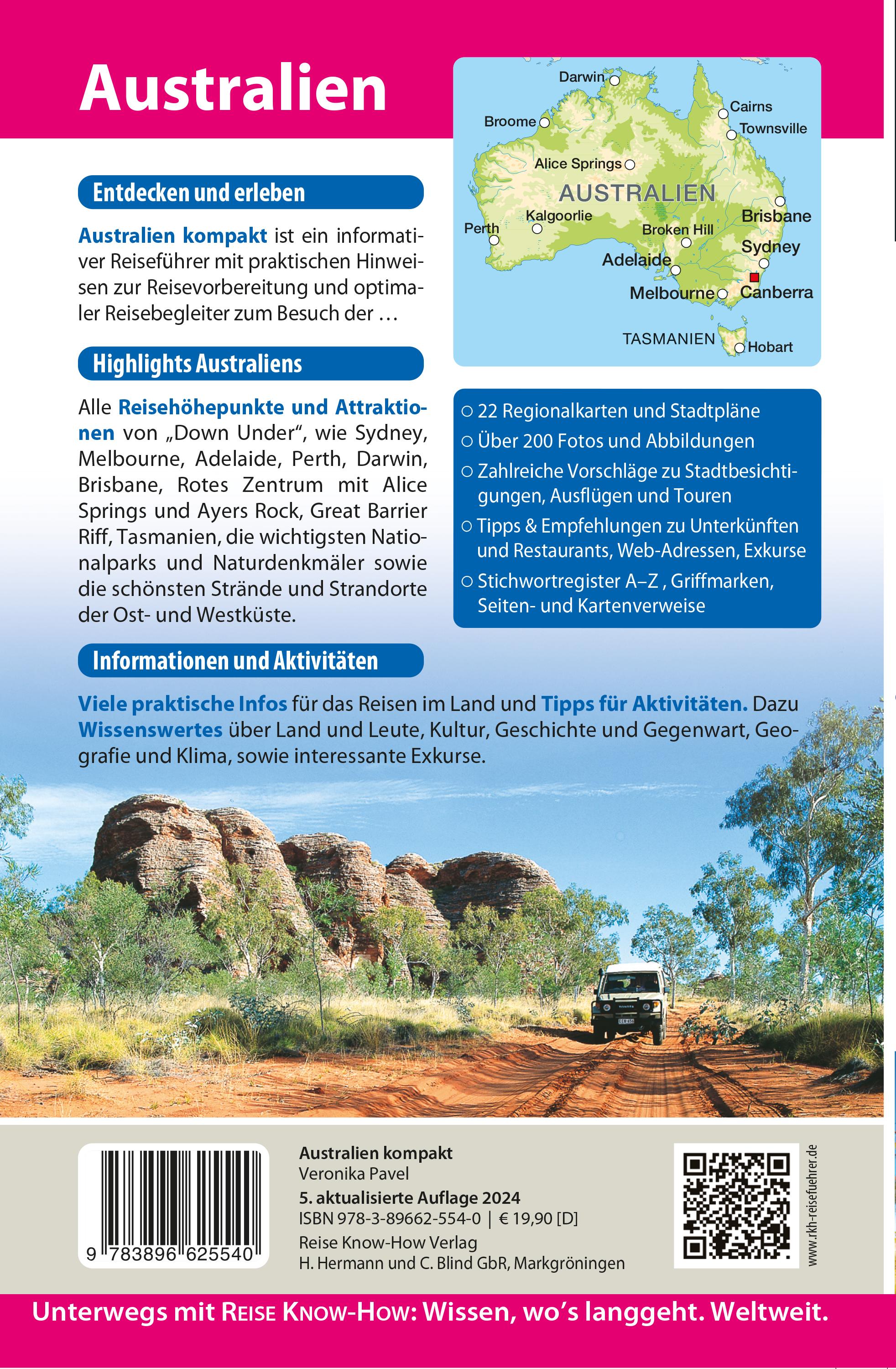 Rückseitencover Reise Know-How Reiseführer Australien kompakt