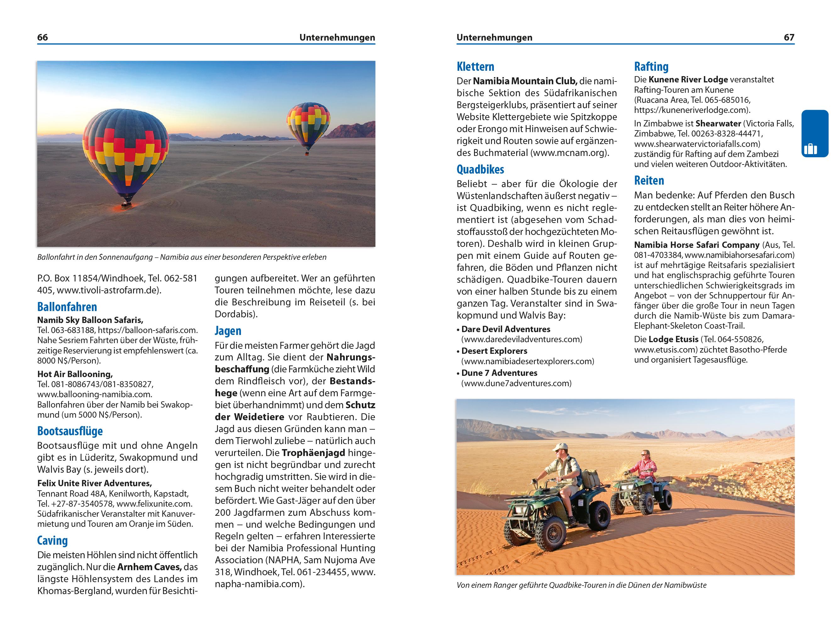 Beispielinhalt (Bild) Reise Know-How Reiseführer Namibia