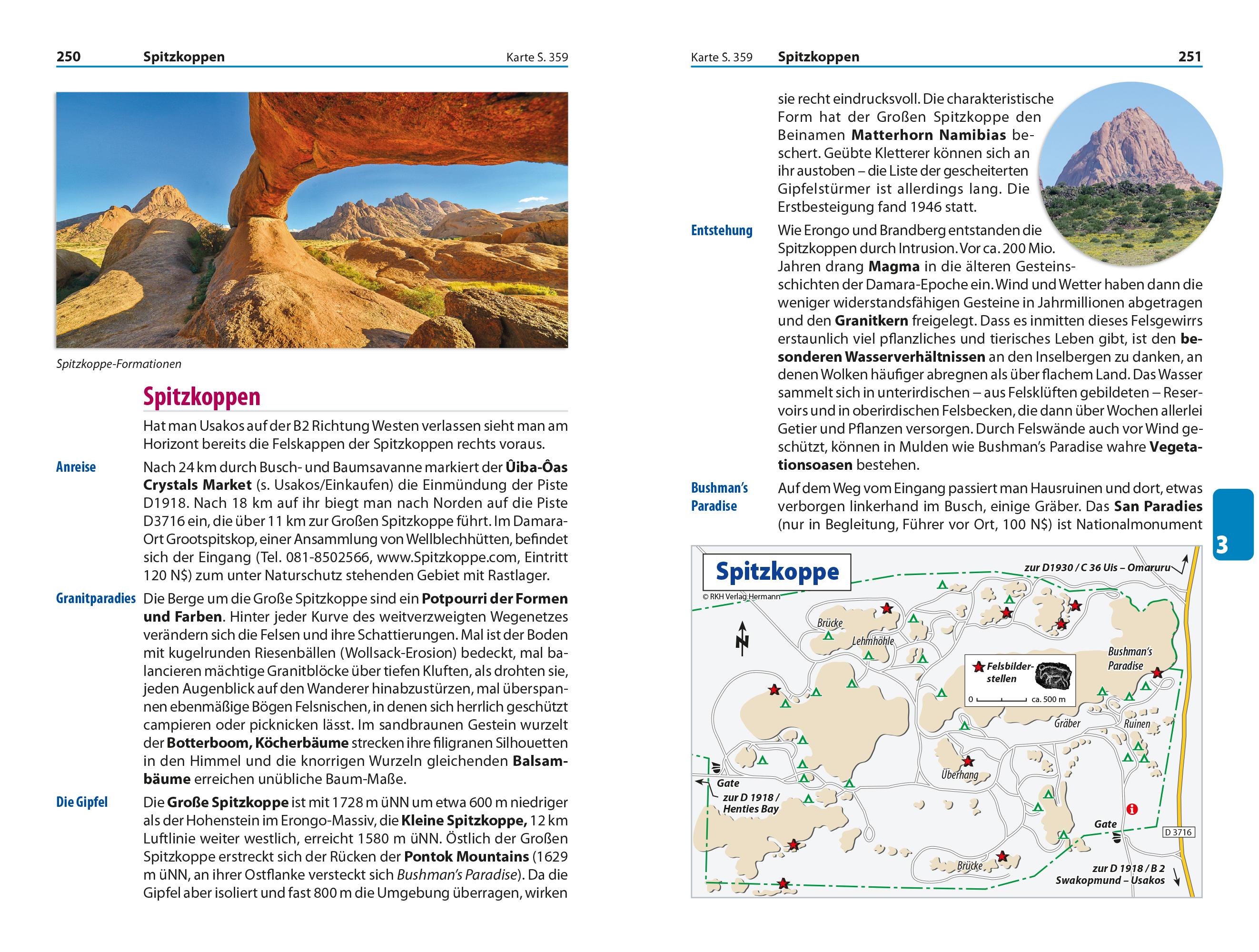 Beispielinhalt (Bild) Reise Know-How Reiseführer Namibia