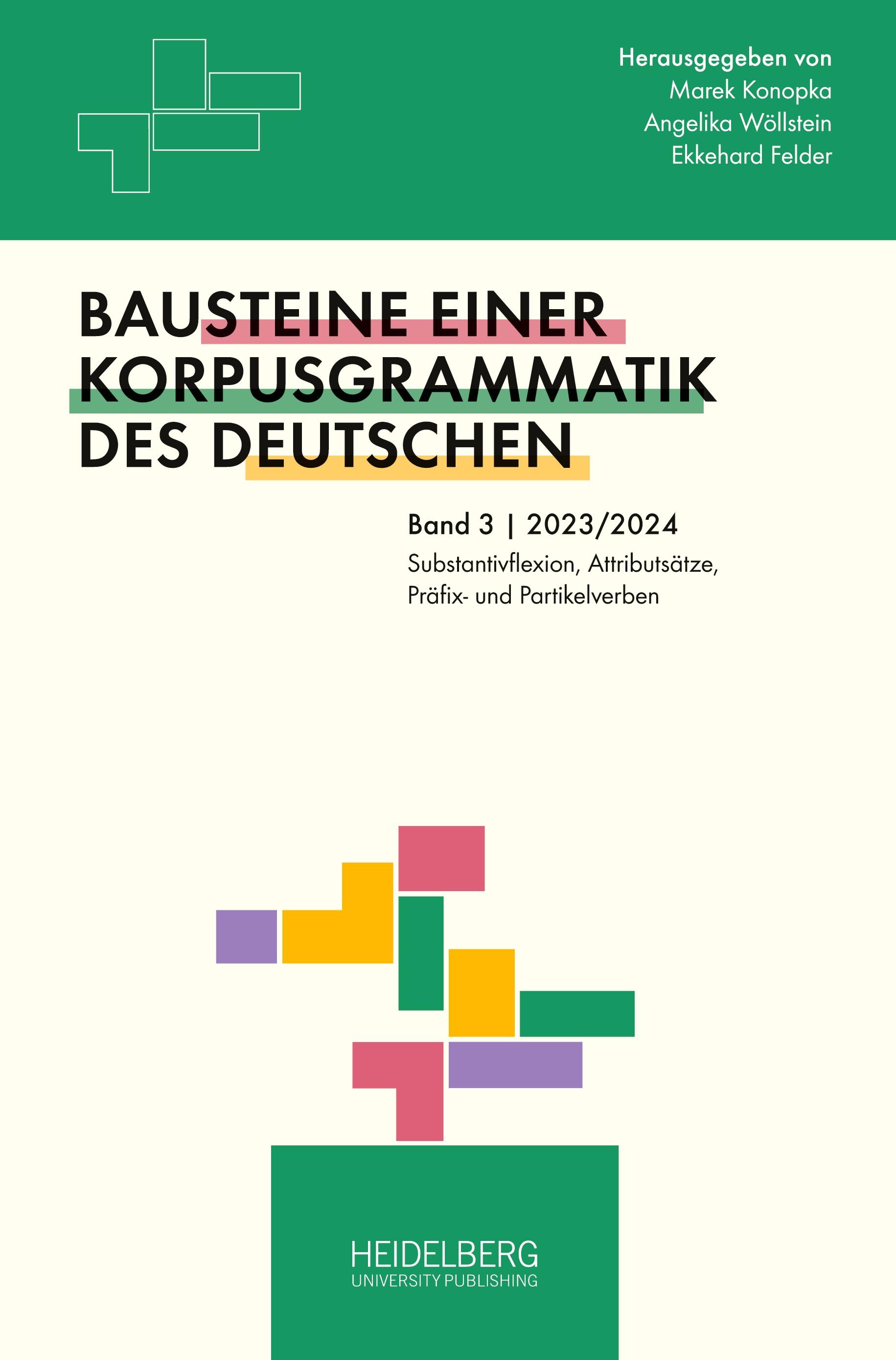 Vorderes Coverbild Substantivflexion, Attributsätze, Präfix- und Partikelverben