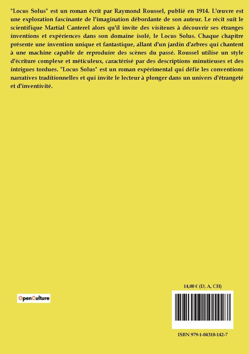 Rückseitencover Locus Solus