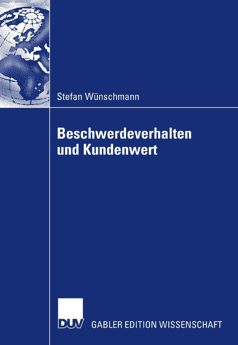Vorderes Coverbild Beschwerdeverhalten und Kundenwert