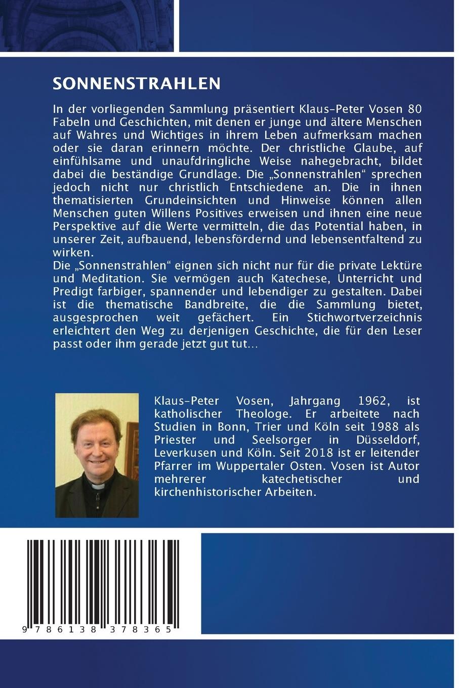 Rückseitencover SONNENSTRAHLEN