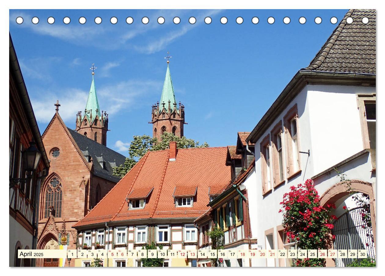 Beispielinhalt (Bild) Die Bergstraße - Sehenswerte Städte, Natur und weite Ausblicke (Tischkalender 2025 DIN A5 quer), CALVENDO Monatskalender