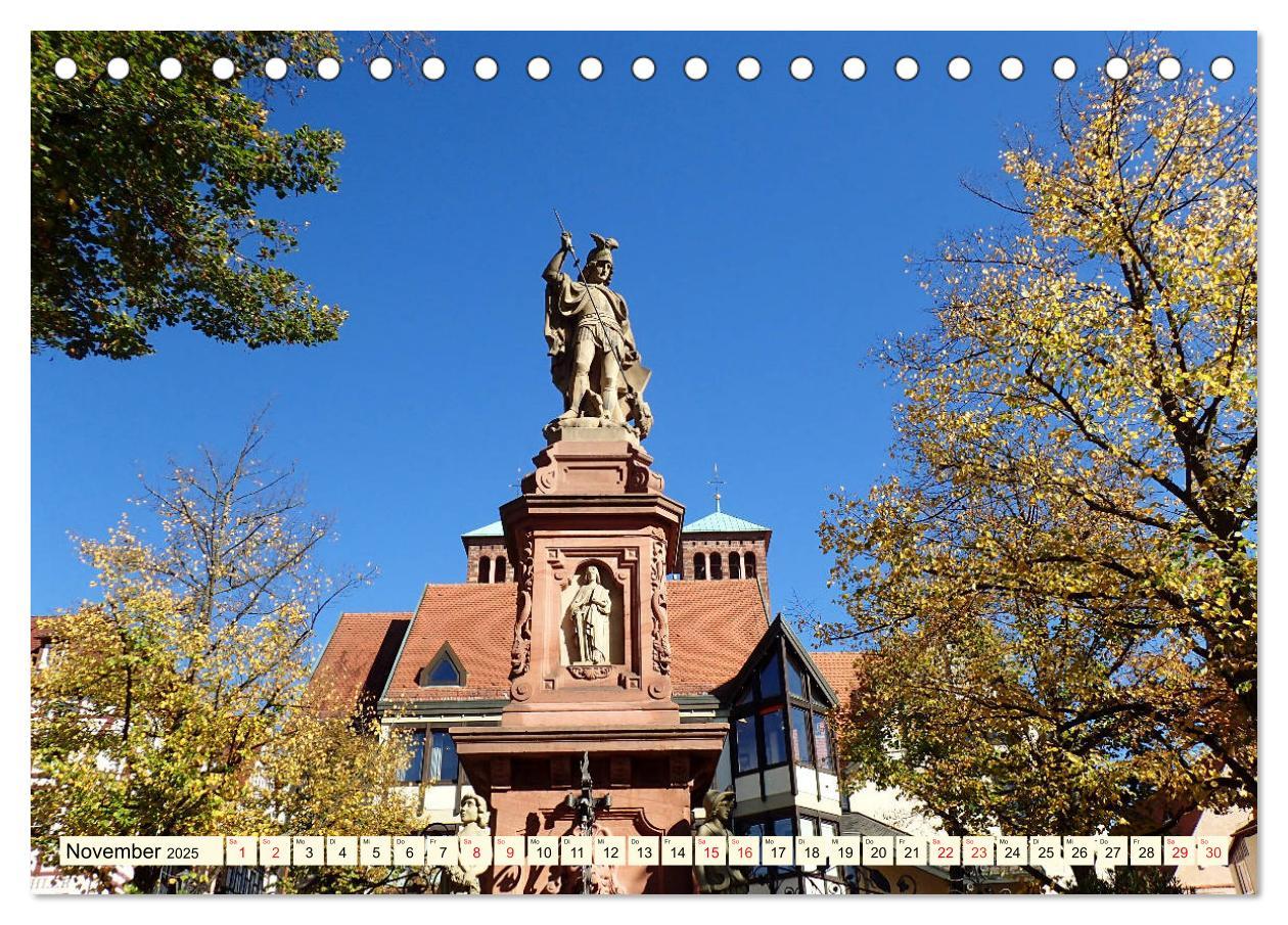 Beispielinhalt (Bild) Die Bergstraße - Sehenswerte Städte, Natur und weite Ausblicke (Tischkalender 2025 DIN A5 quer), CALVENDO Monatskalender
