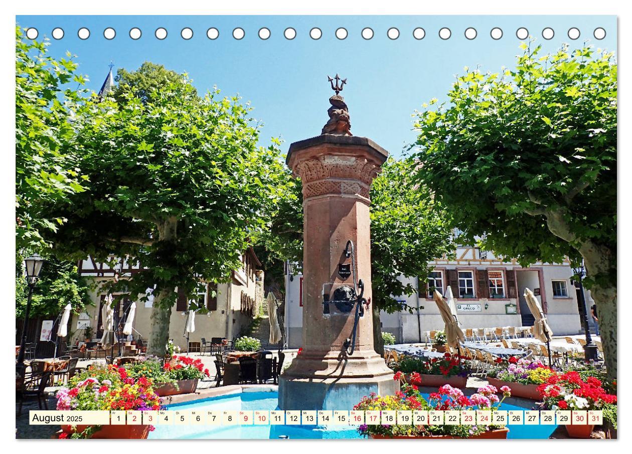 Beispielinhalt (Bild) Die Bergstraße - Sehenswerte Städte, Natur und weite Ausblicke (Tischkalender 2025 DIN A5 quer), CALVENDO Monatskalender