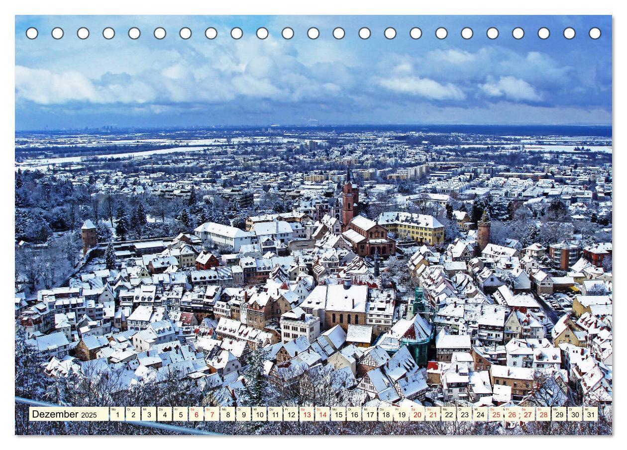 Beispielinhalt (Bild) Die Bergstraße - Sehenswerte Städte, Natur und weite Ausblicke (Tischkalender 2025 DIN A5 quer), CALVENDO Monatskalender