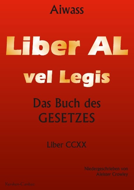 Vorderes Coverbild Liber Al vel Legis