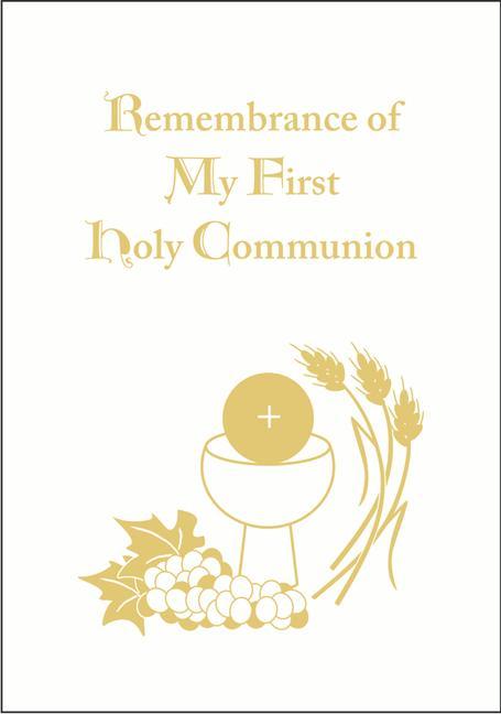 Vorderes Coverbild 1st Comm Bk White Hardcover