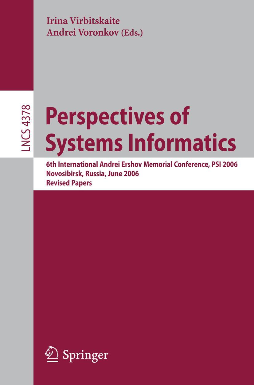 Vorderes Coverbild Perspectives of Systems Informatics