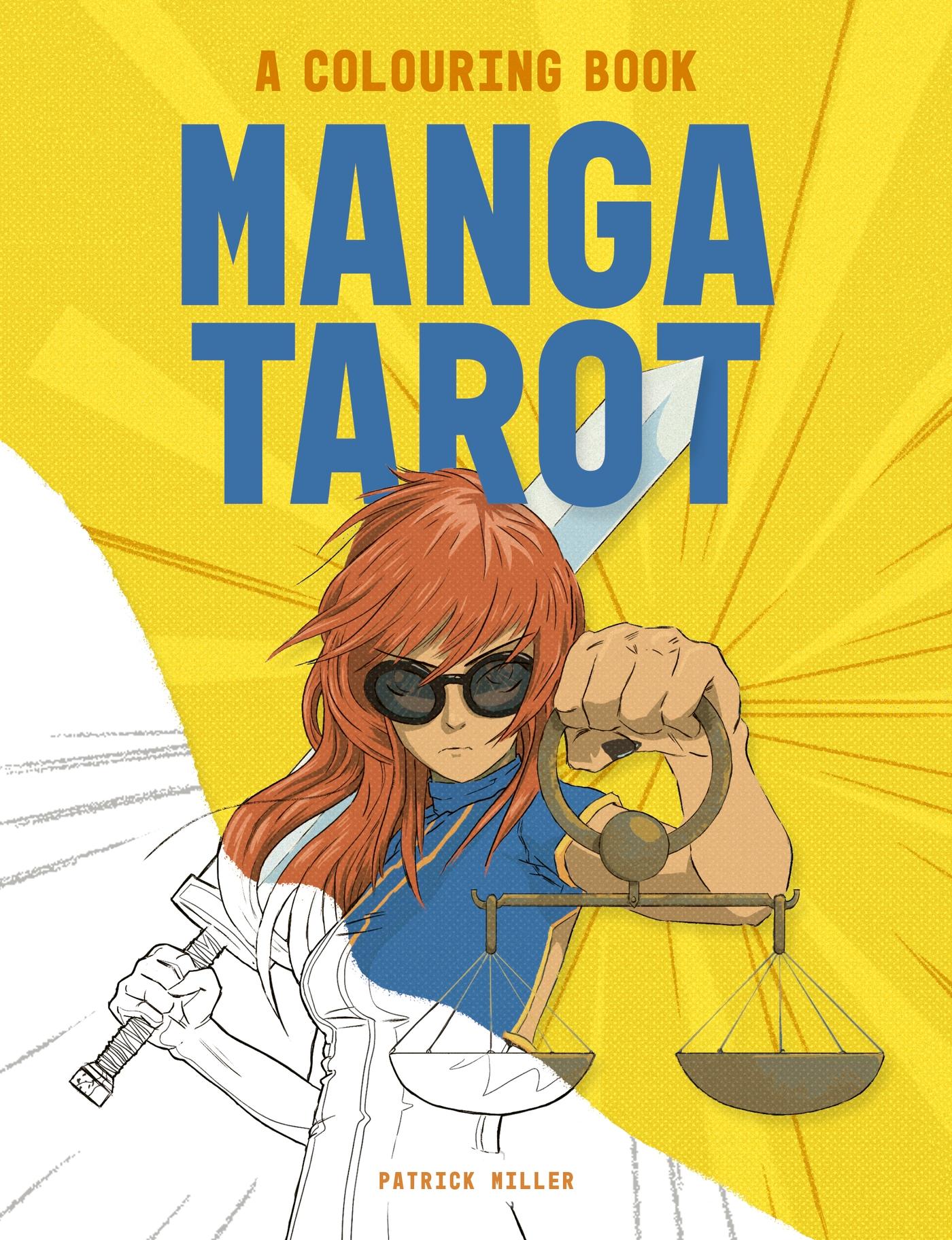 Vorderes Coverbild Manga Tarot: A Colouring Book