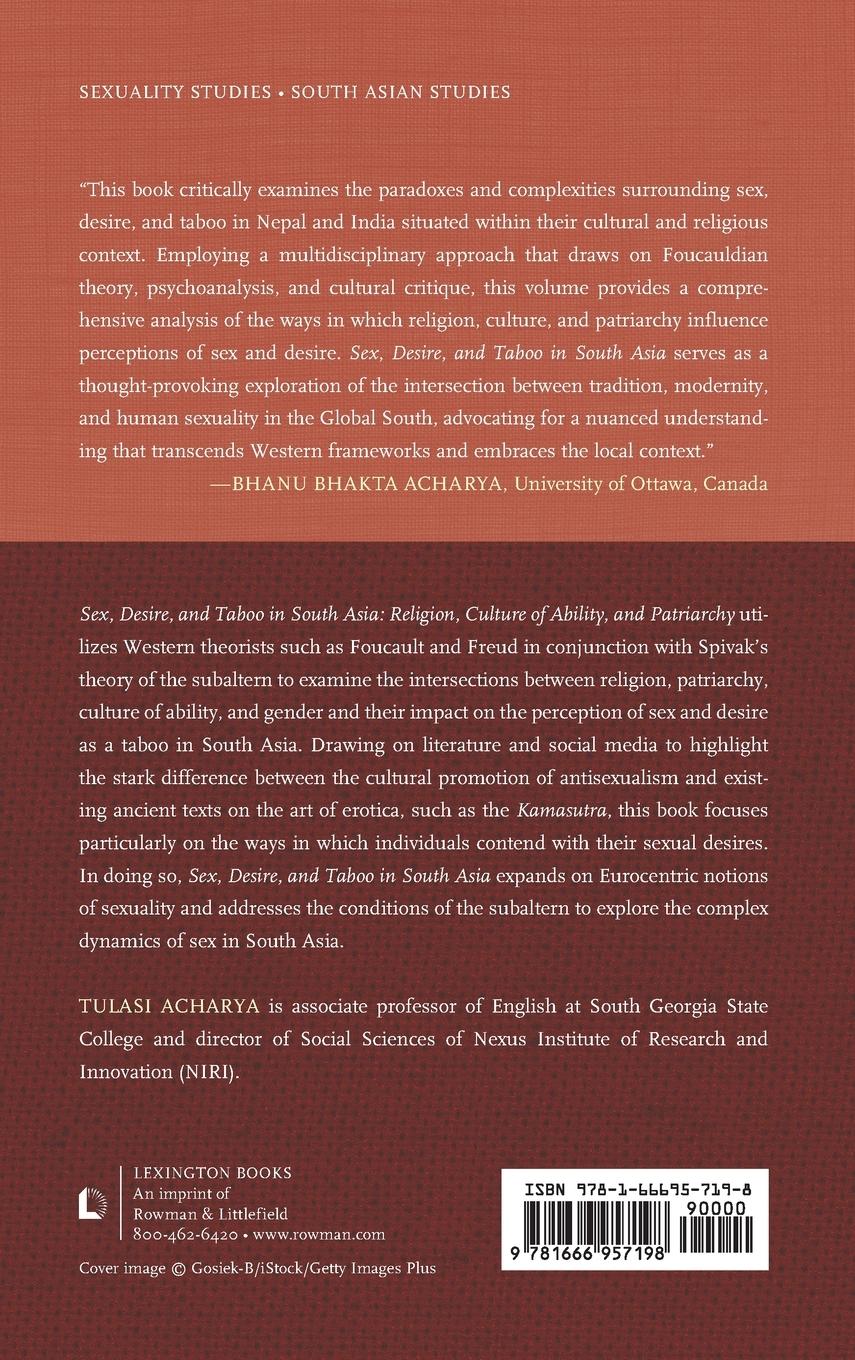 Rückseitencover Sex, Desire, and Taboo in South Asia