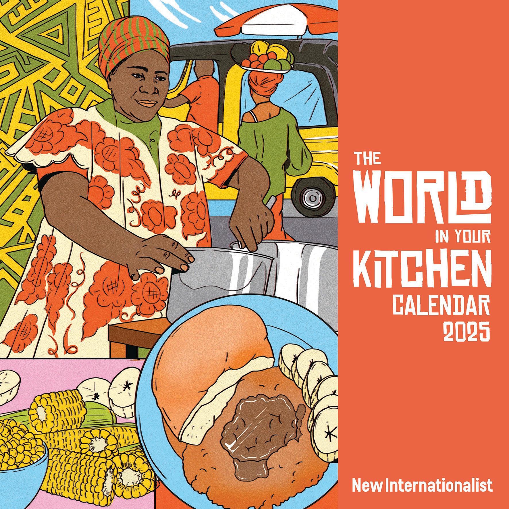 Vorderes Coverbild World in Your Kitchen Calendar 2025