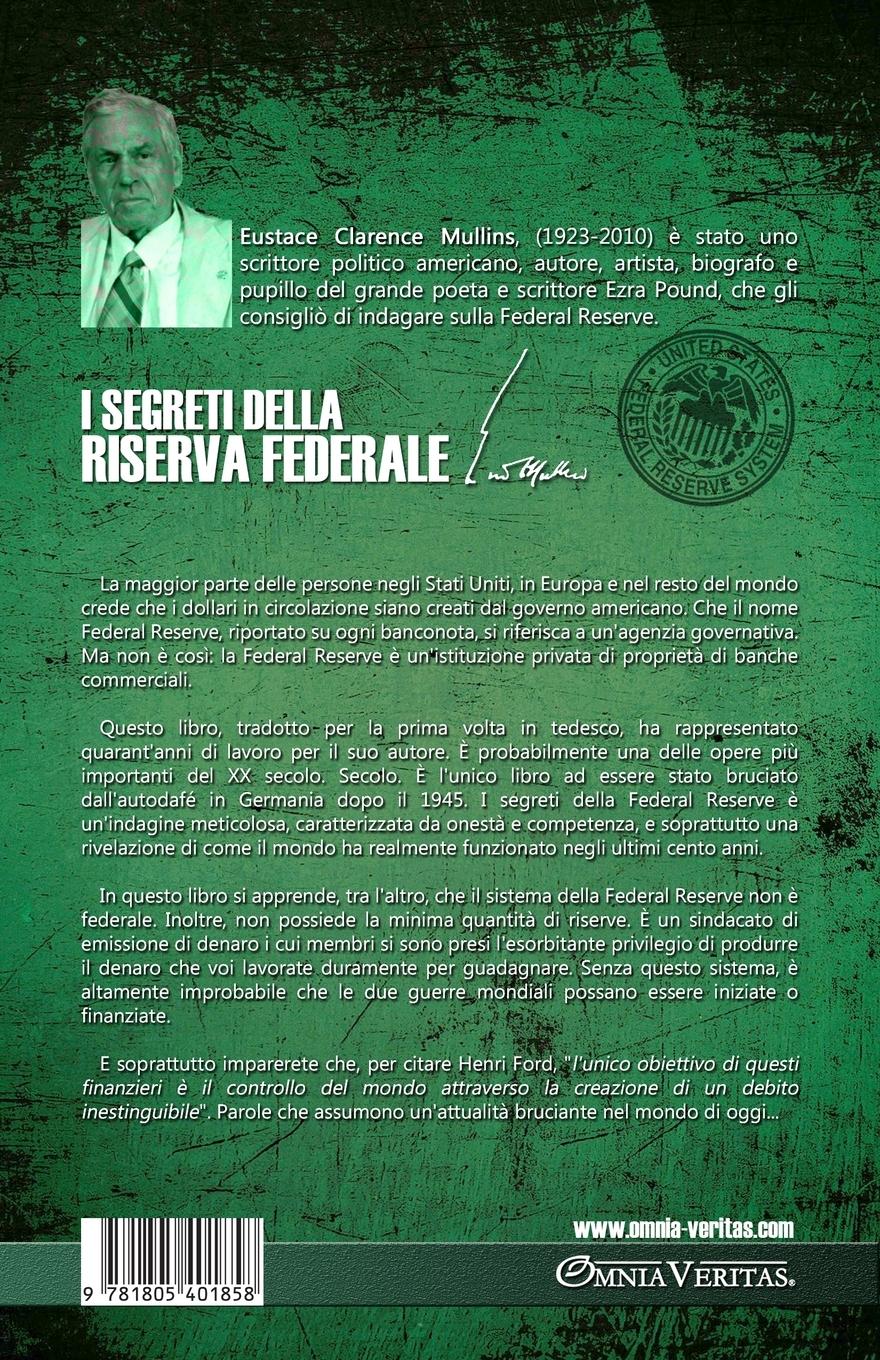Rückseitencover I segreti della Riserva Federale