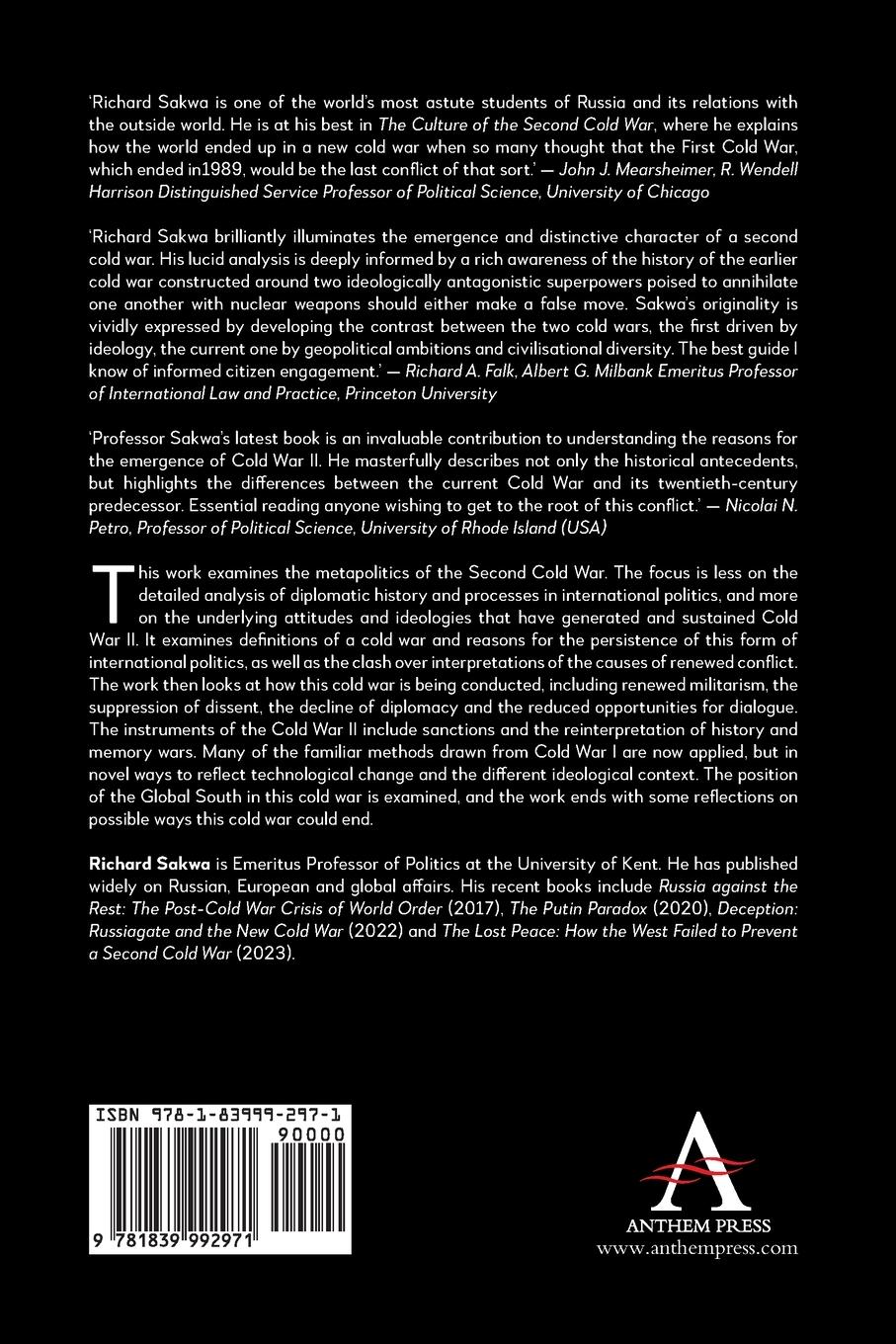 Rückseitencover The Culture of the Second Cold War