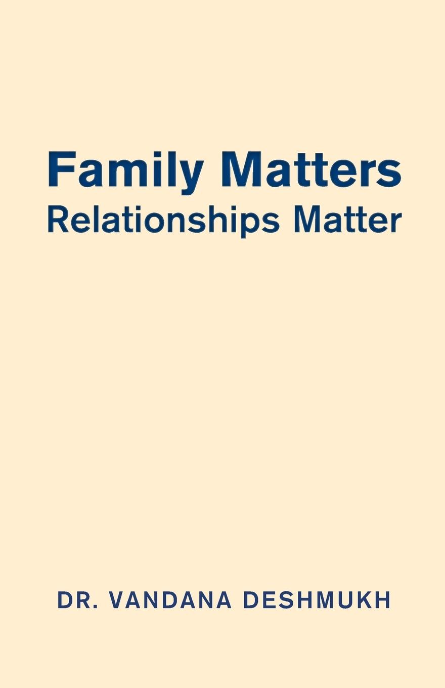 Vorderes Coverbild Family Matters, Relationships Matter