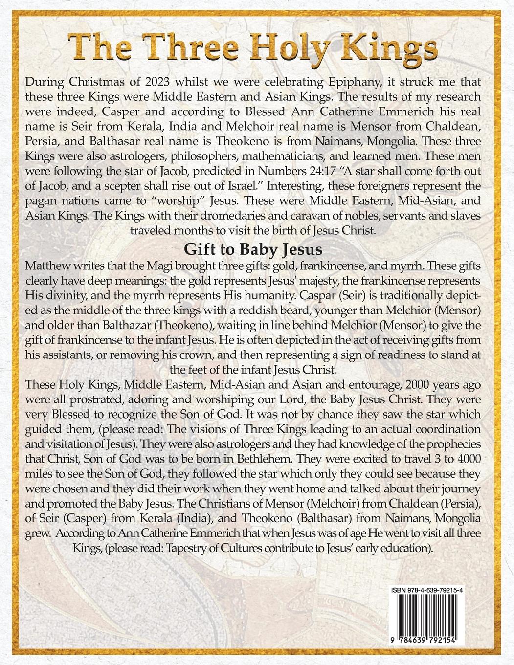 Rückseitencover Three  Holy  Kings