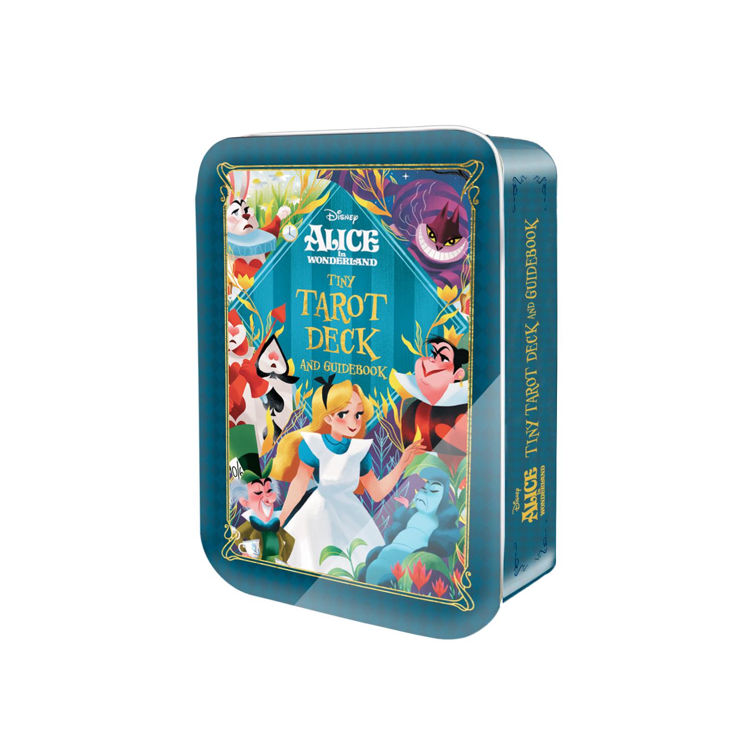 Vorderes Coverbild Alice in Wonderland Tiny Tarot Deck and Guidebook