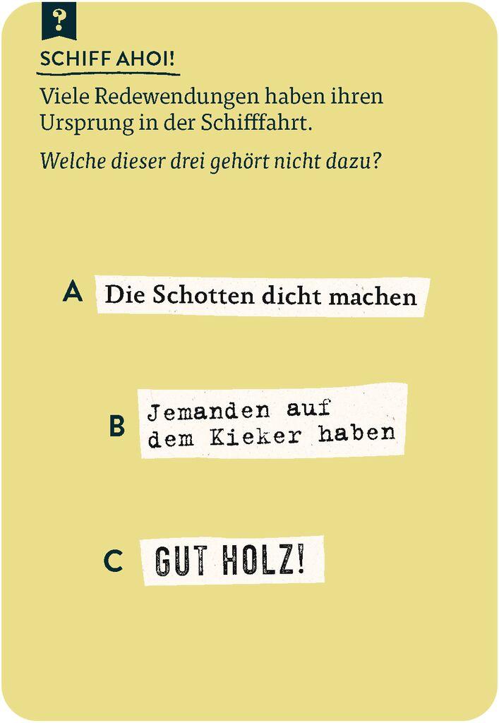 Beispielinhalt (Bild) Das große Quiz der Redewendungen & Sprichwörter