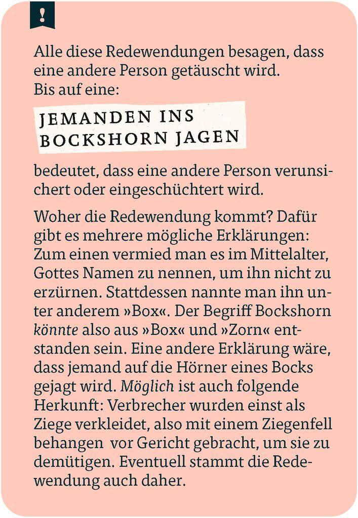 Beispielinhalt (Bild) Das große Quiz der Redewendungen & Sprichwörter