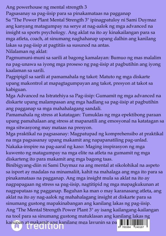 Rückseitencover Ang powerhouse ng mental strength 3