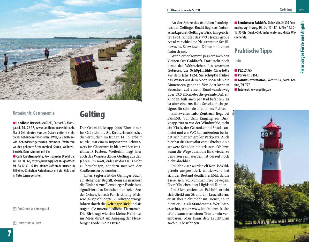 Beispielinhalt (Bild) Reise Know-How Reiseführer Ostseeküste Schleswig-Holstein