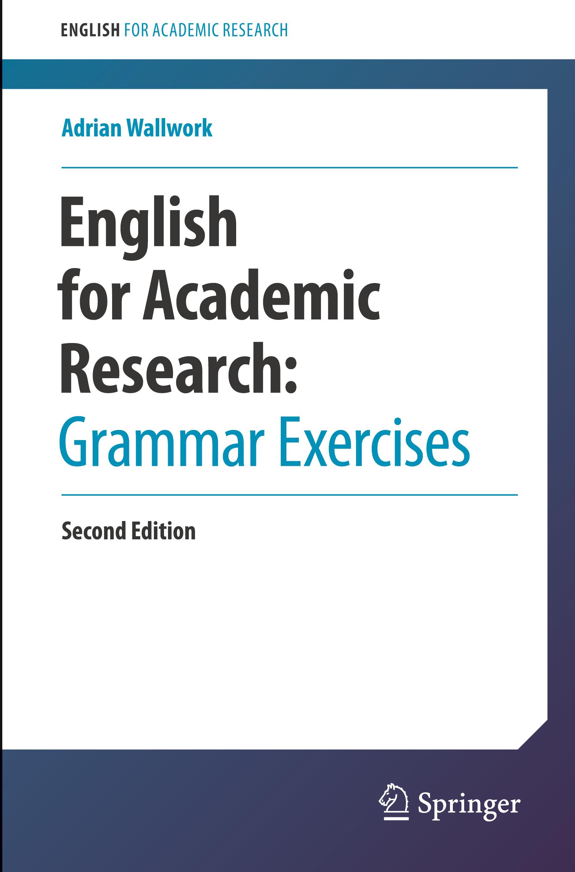 Vorderes Coverbild English for Academic Research: Grammar Exercises