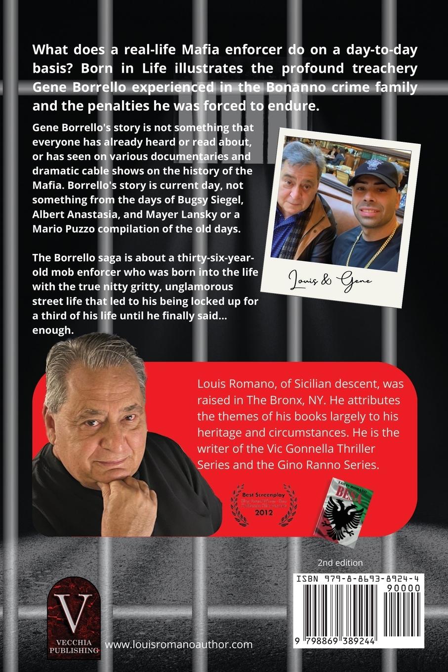 Rückseitencover BORN IN THE LIFE - GENE BORRELLO