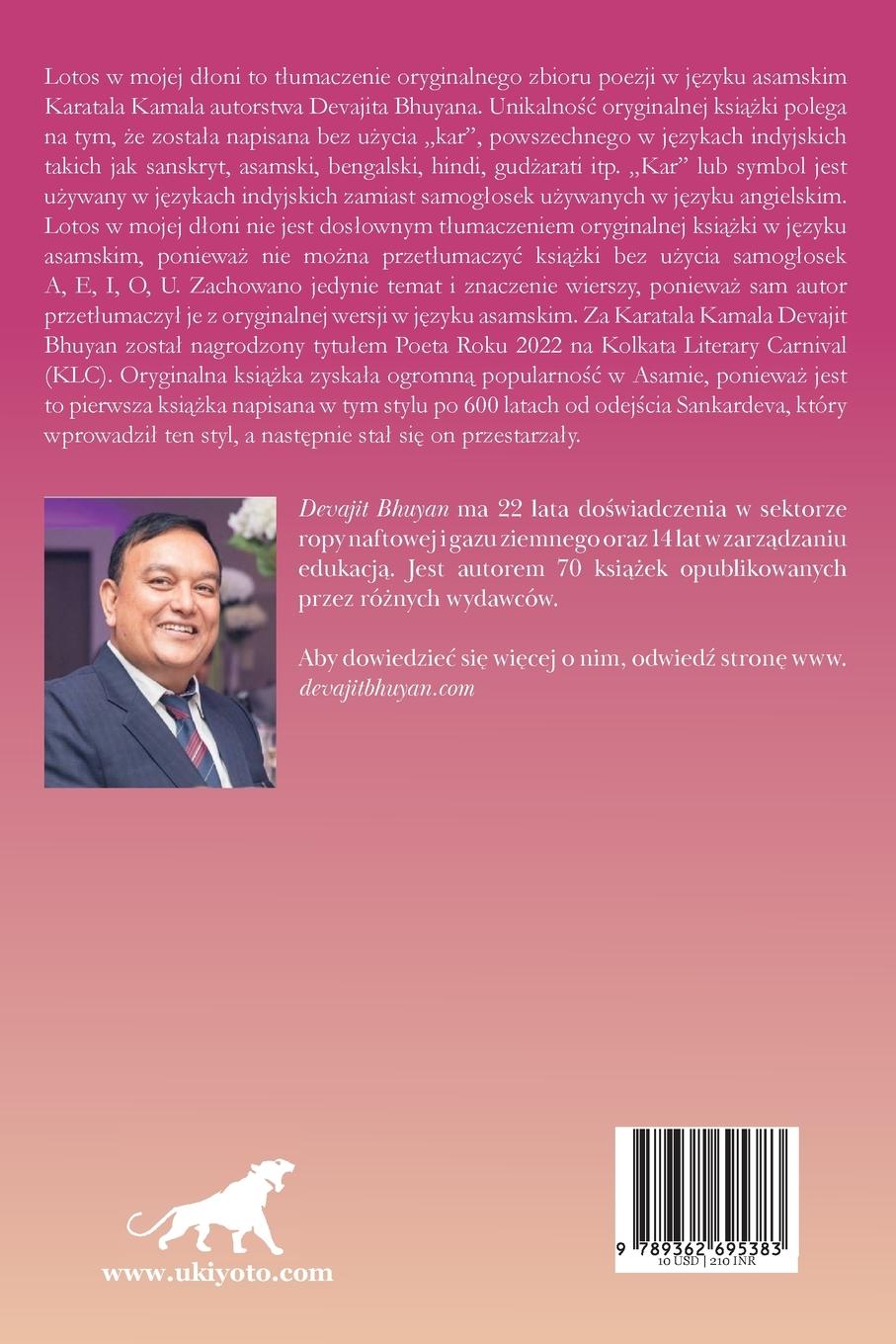 Rückseitencover Lotos na mojej d¿oni