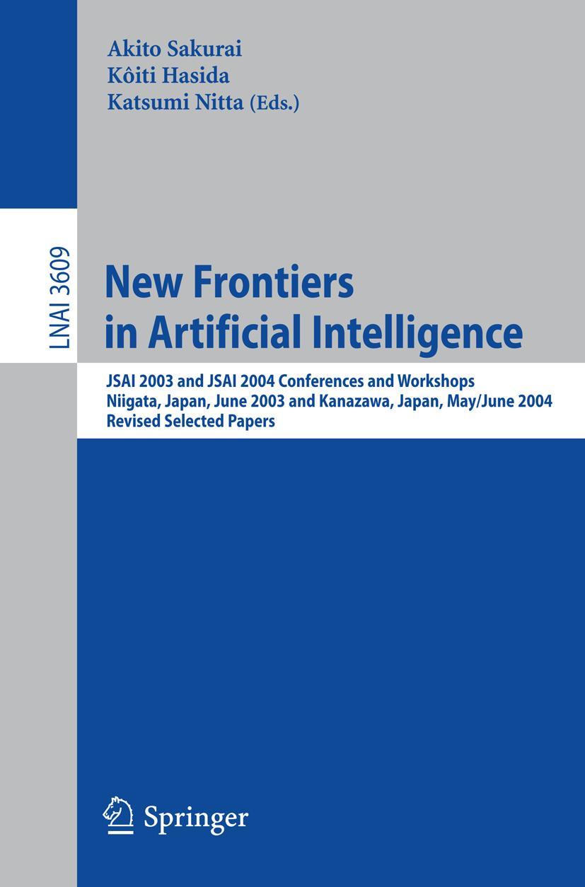 Vorderes Coverbild New Frontiers in Artificial Intelligence