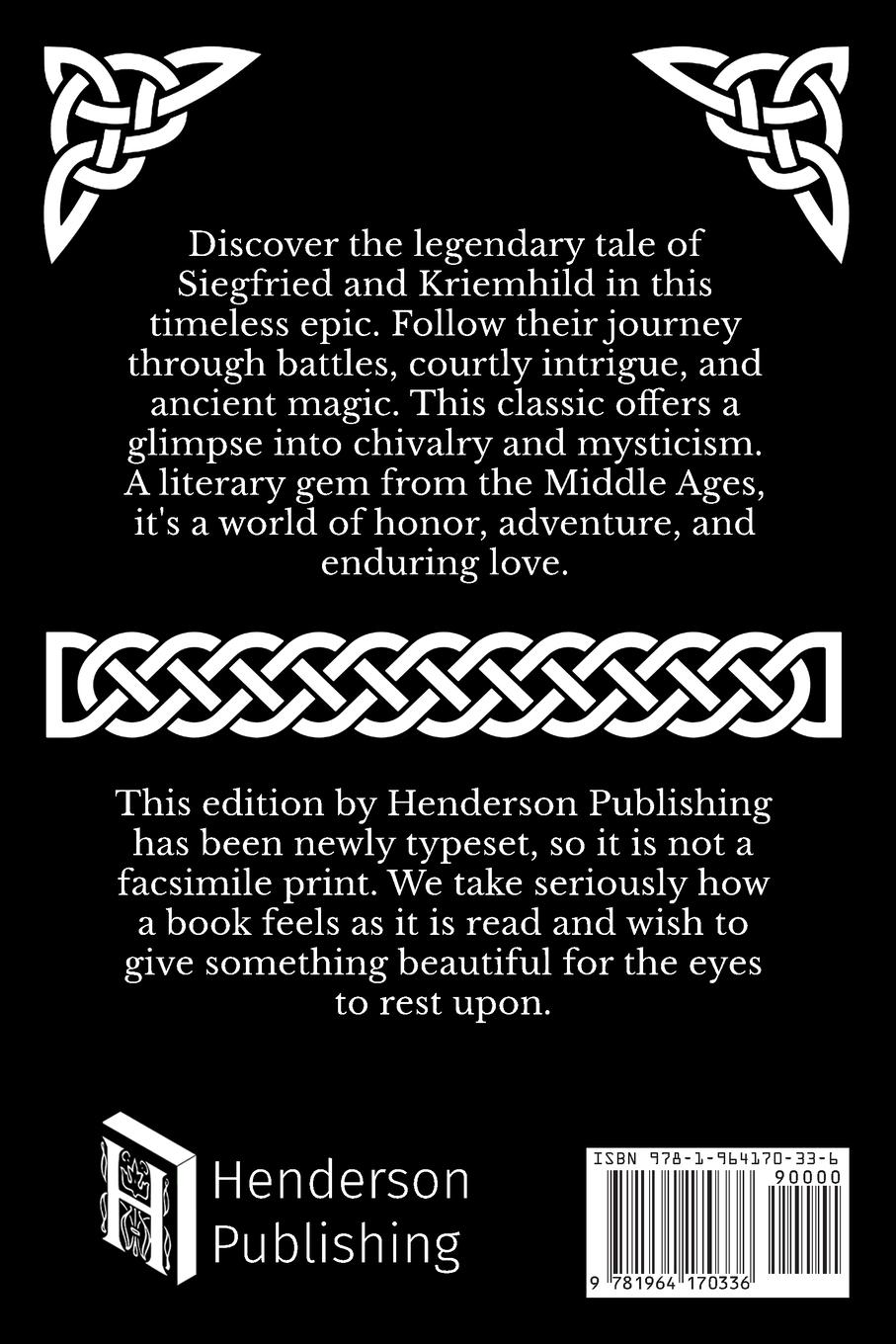 Rückseitencover The Nibelungenlied