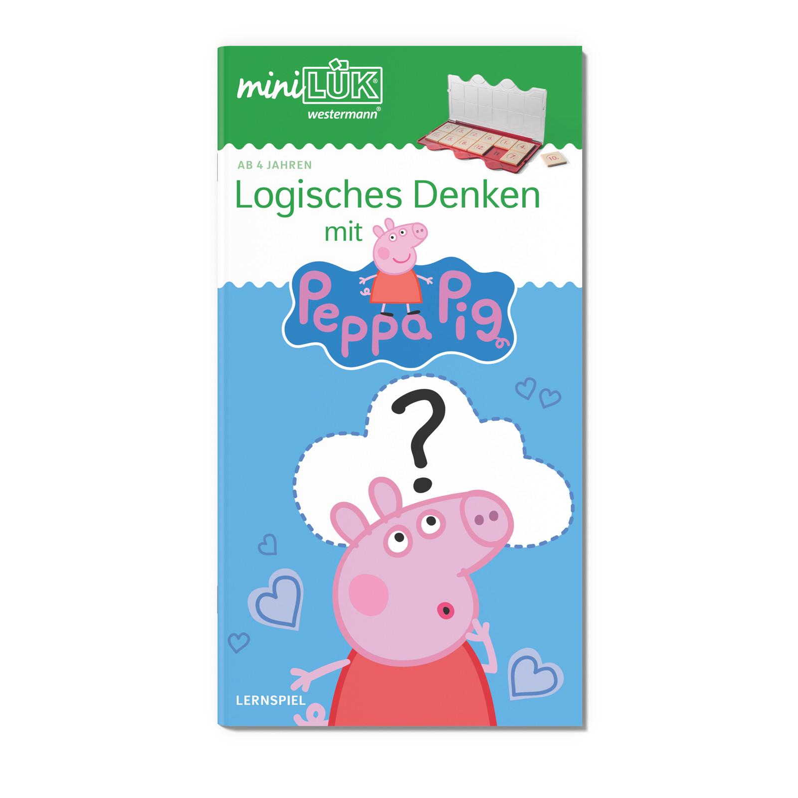 Vorderes Coverbild miniLÜK. Kindergarten/Vorschule Logisches Denken mit Peppa Pig